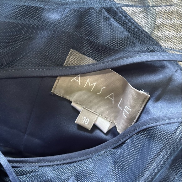 Amsale Midnight Blue Gown - Picture 2 of 5